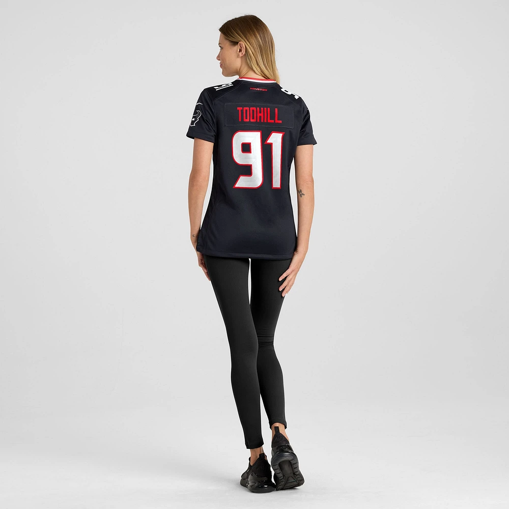 Women's Nike Casey Toohill  Navy Houston Texans Team Game Jersey