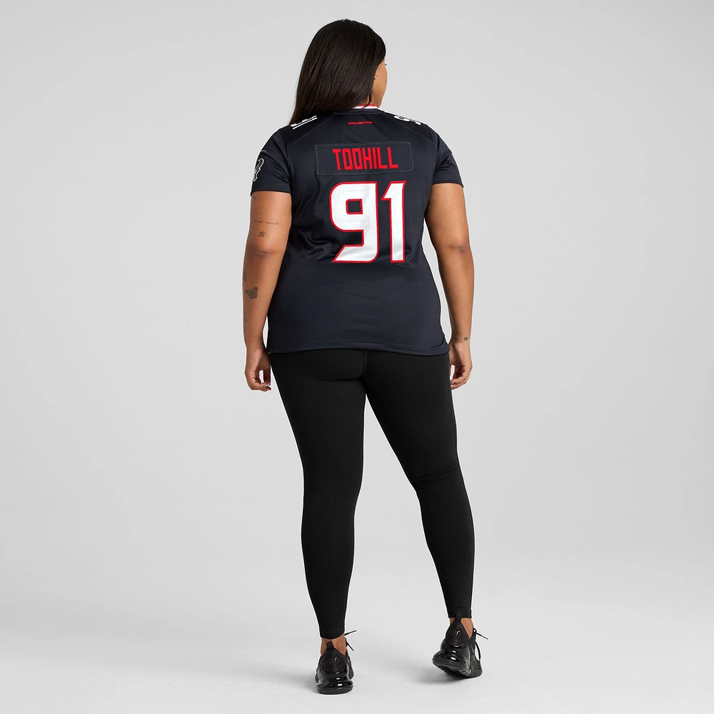 Women's Nike Casey Toohill  Navy Houston Texans Team Game Jersey