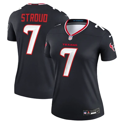 Haut Nike C.J. Stroud bleu marine pour femme, joueur légendaire des Houston Texans