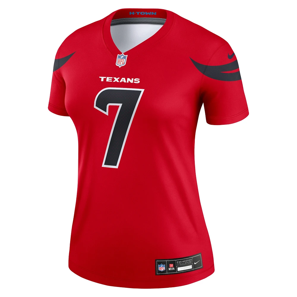 Women's Nike C.J. Stroud  Red Houston Texans Alternate Legend Player Performance Top