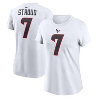 T-shirt Nike C.J. Stroud pour femme avec nom et numéro de joueur des Houston Texans