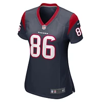 Women's Nike Dalton Schultz  Navy Houston Texans Team Game Jersey