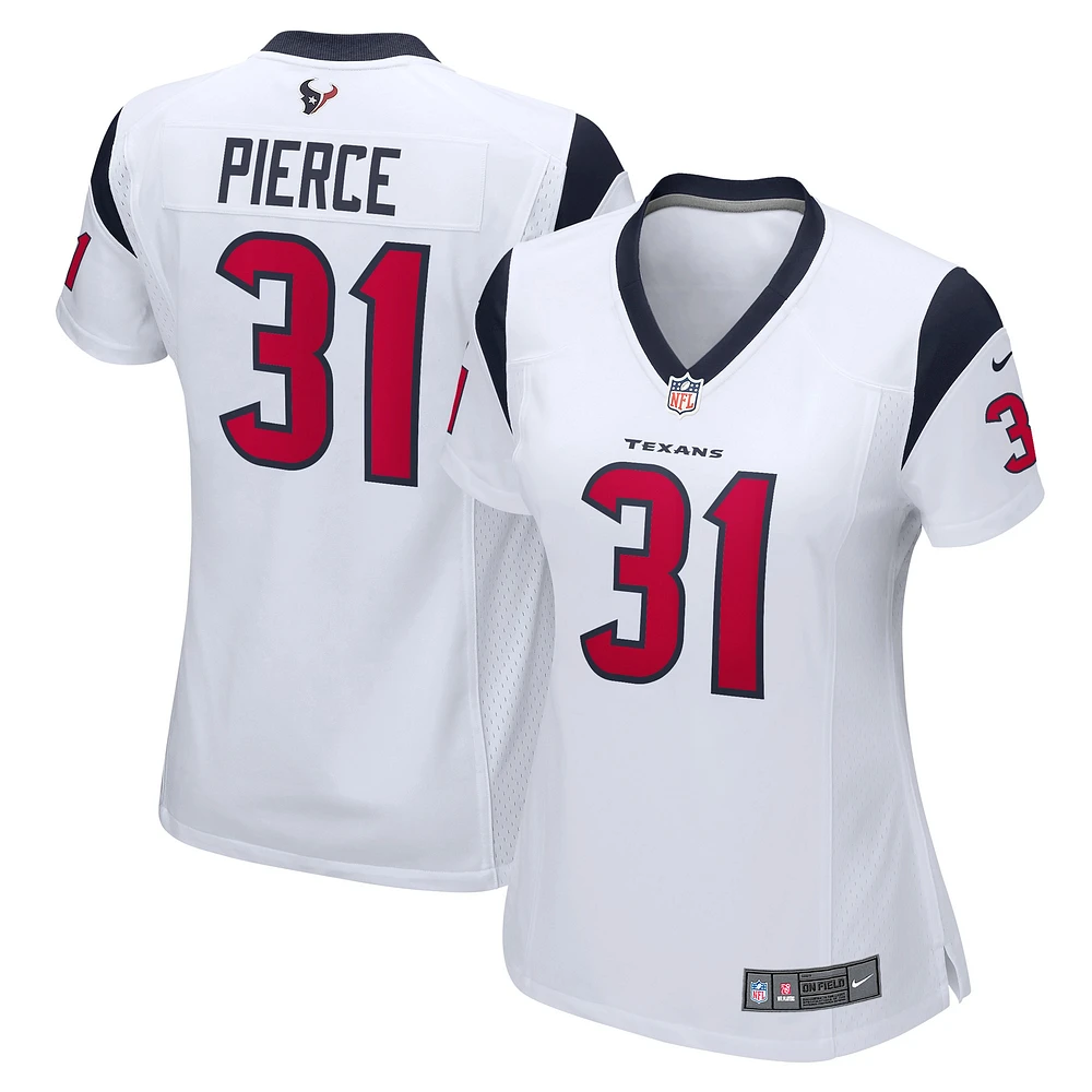 Maillot Nike Dameon Pierce pour femme, joueur de jeu des Houston Texans, blanc