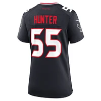 Maillot de match l'équipe Nike des Houston Texans Danielle Hunter pour femme, bleu marine