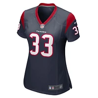 Maillot Nike Dare Ogunbowale pour femme, joueur de jeu des Houston Texans, bleu marine