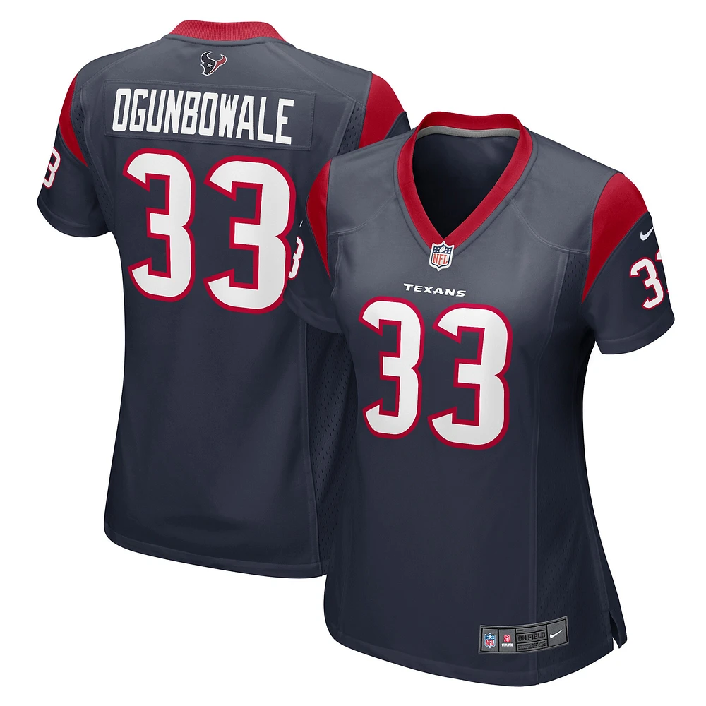 Maillot Nike Dare Ogunbowale pour femme, joueur de jeu des Houston Texans, bleu marine