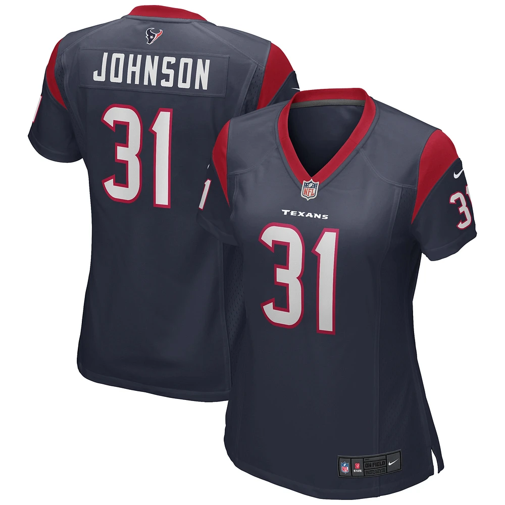 Women's Nike David Johnson Navy Houston Texans Game Player Jersey