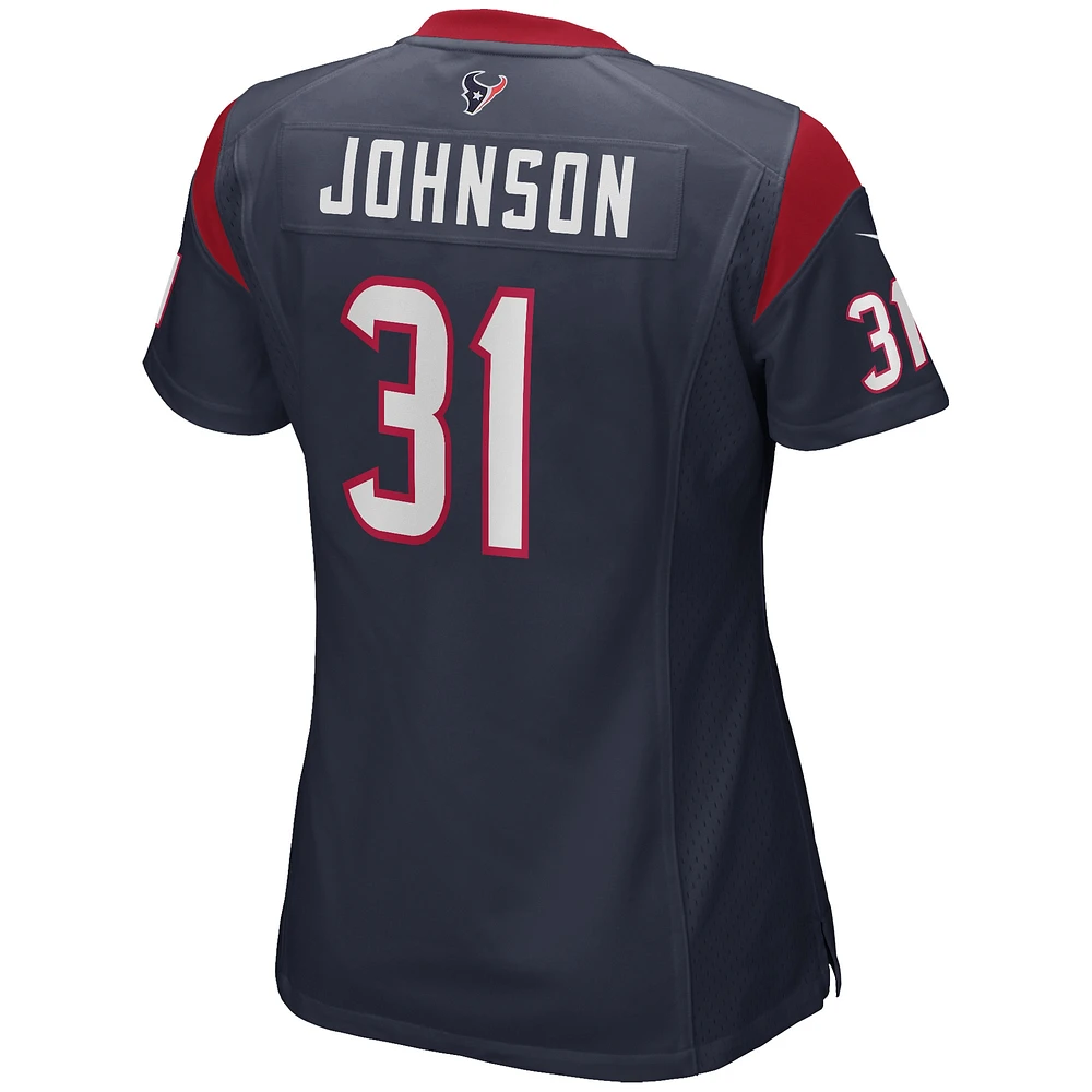 Women's Nike David Johnson Navy Houston Texans Game Player Jersey