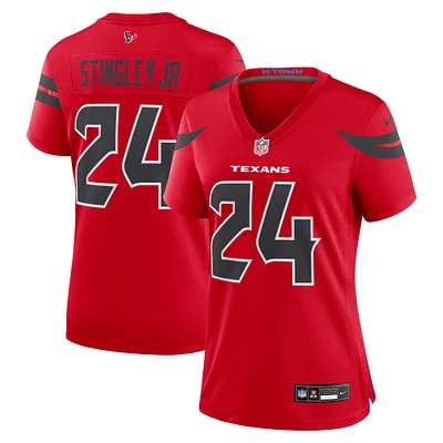 Maillot Nike Derek Stingley Jr. pour femme, rouge, le match alternatif des Houston Texans