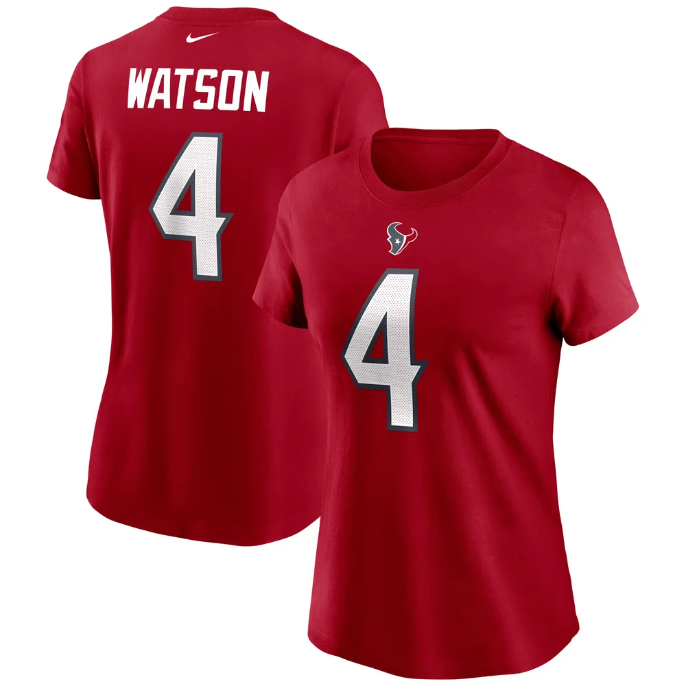 Nike Women's Nike Deshaun Watson Red Houston Texans Name & Number