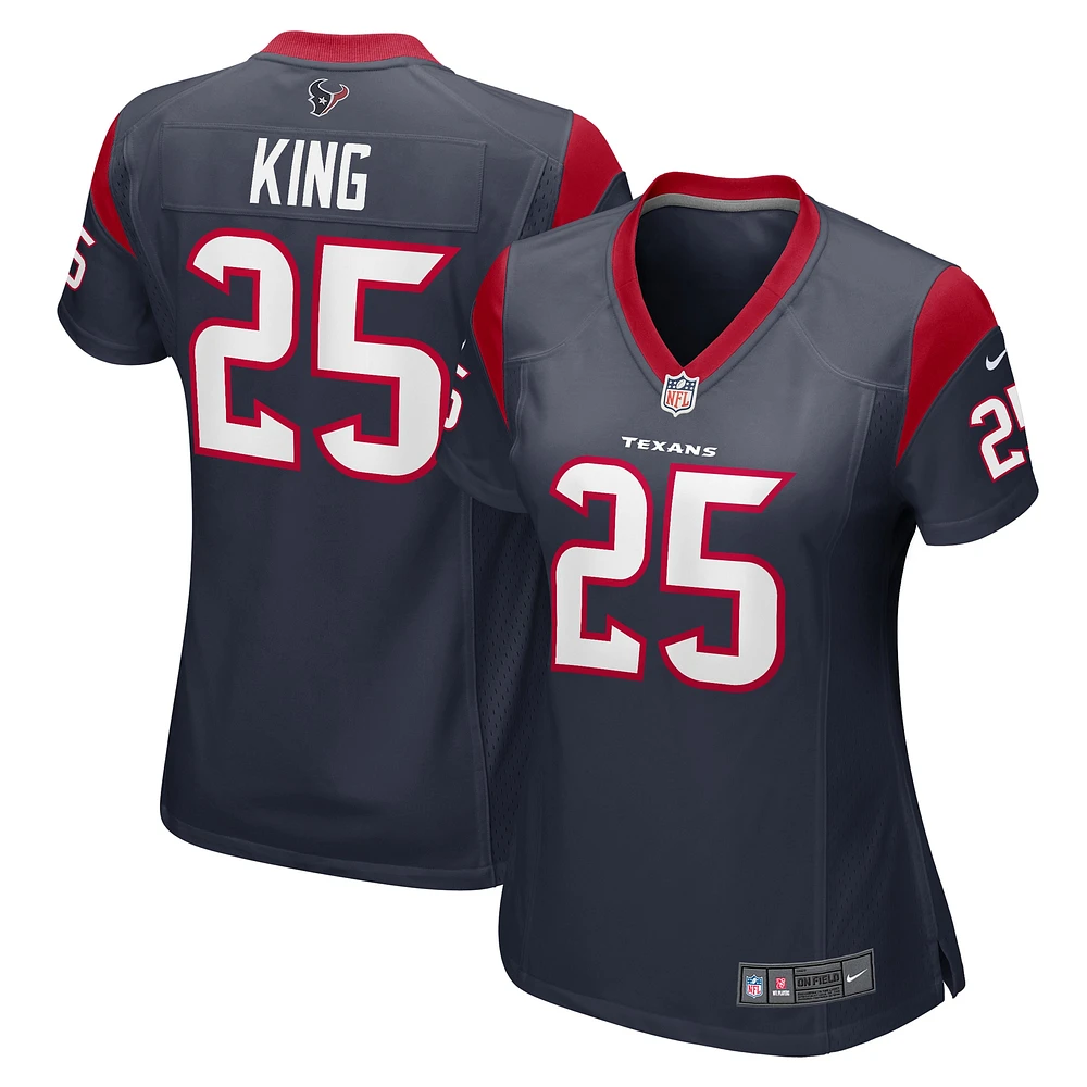 Maillot de match Nike Desmond King pour femmes, bleu marine, Houston Texans