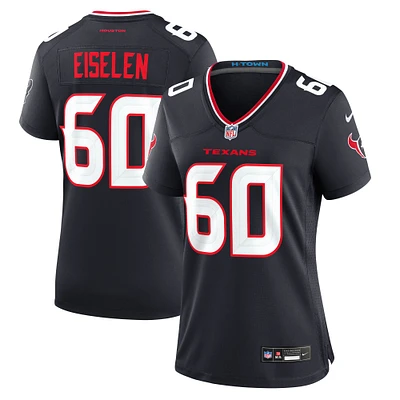 Women's Nike Dieter Eiselen  Navy Houston Texans Team Game Jersey