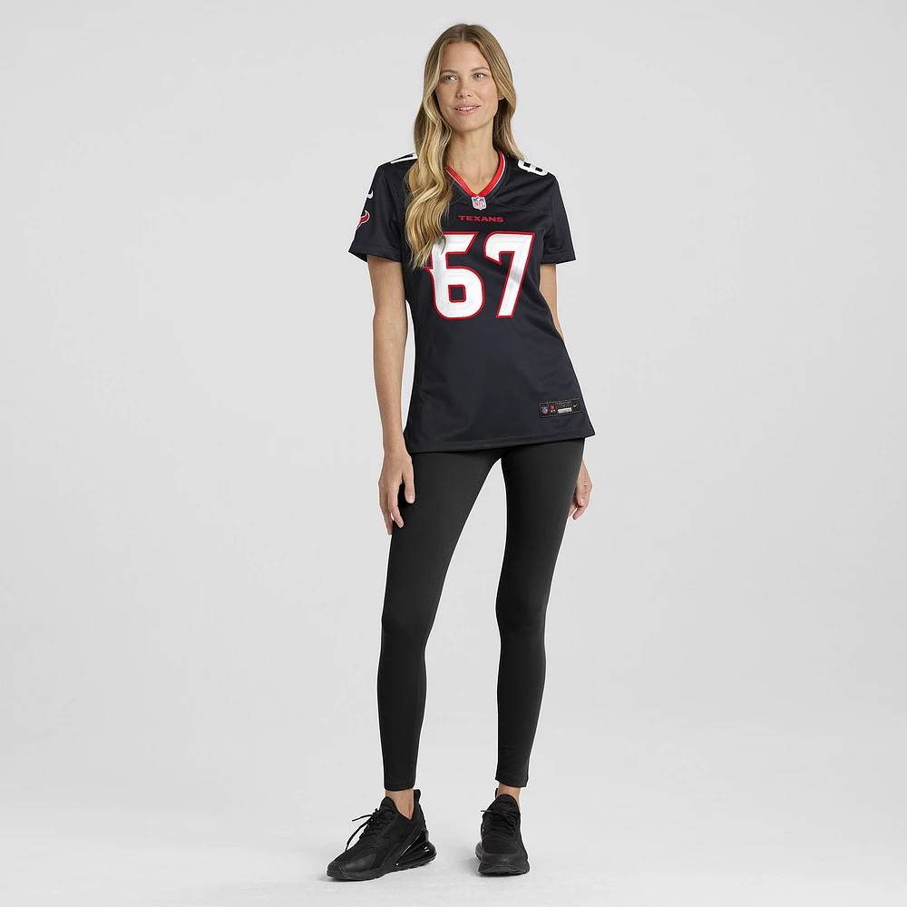 Women's Nike Ed Ingram  Navy Houston Texans Team Game Jersey
