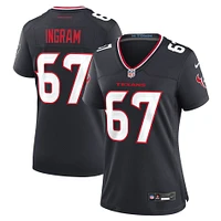 Women's Nike Ed Ingram  Navy Houston Texans Team Game Jersey