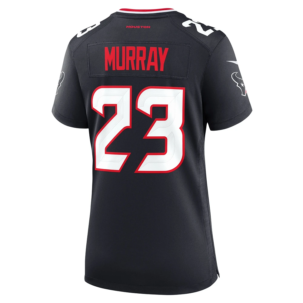 Maillot de match Nike Eric Murray bleu marine pour femme des Houston Texans