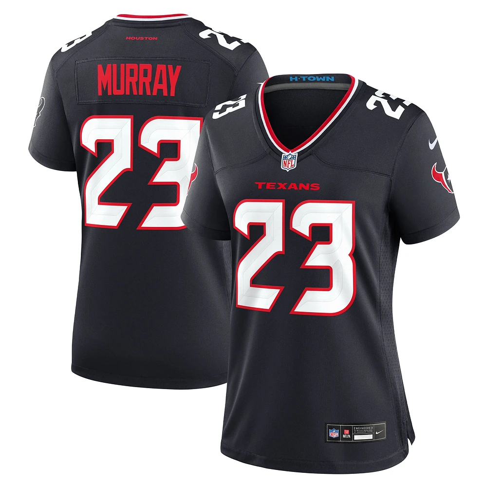 Maillot de match Nike Eric Murray bleu marine pour femme des Houston Texans