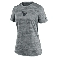 Women's Nike Gray Houston Texans Sideline Velocity Performance T-Shirt