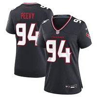Maillot Nike Jayden Peevy bleu marine pour femme des Houston Texans