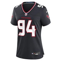 Maillot Nike Jayden Peevy bleu marine pour femme des Houston Texans