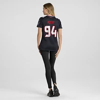 Maillot Nike Jayden Peevy bleu marine pour femme des Houston Texans