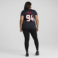 Maillot Nike Jayden Peevy bleu marine pour femme des Houston Texans