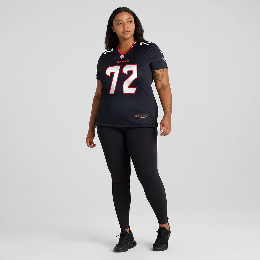 Maillot de match Nike Jaylon Thomas bleu marine pour femme des Houston Texans