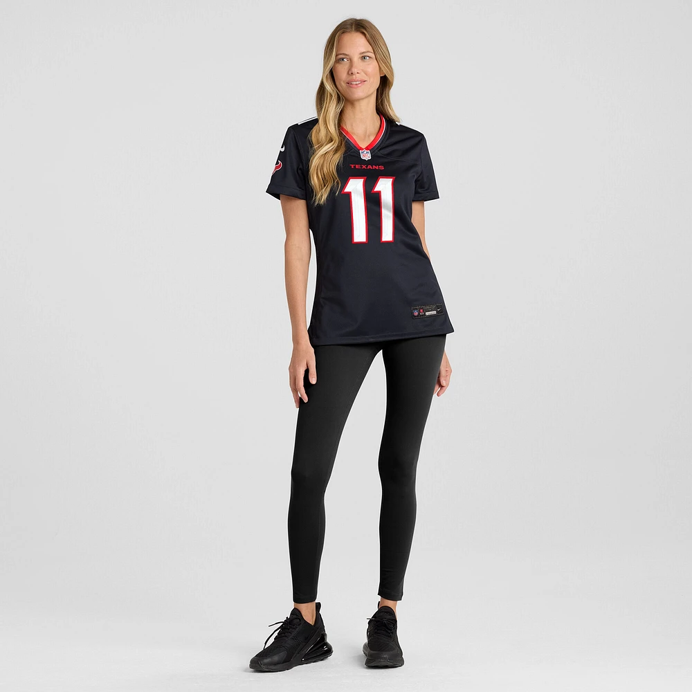 Maillot Nike Jeff Okudah pour femme, bleu marine, Houston Texans Team Game