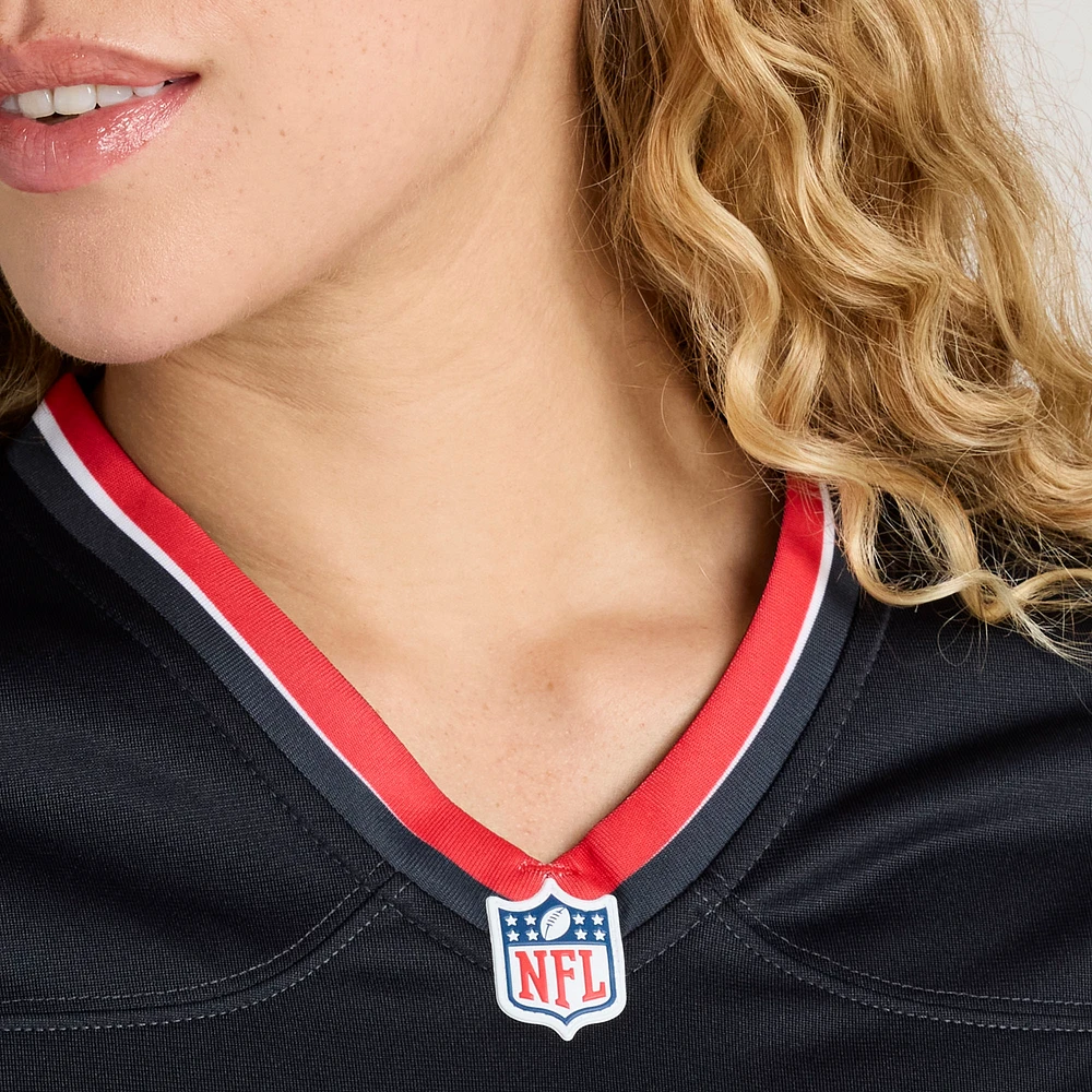 Maillot Nike Jeff Okudah pour femme, bleu marine, Houston Texans Team Game