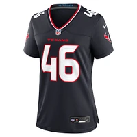 Women's Nike Jon Weeks  Navy Houston Texans Team Game Jersey