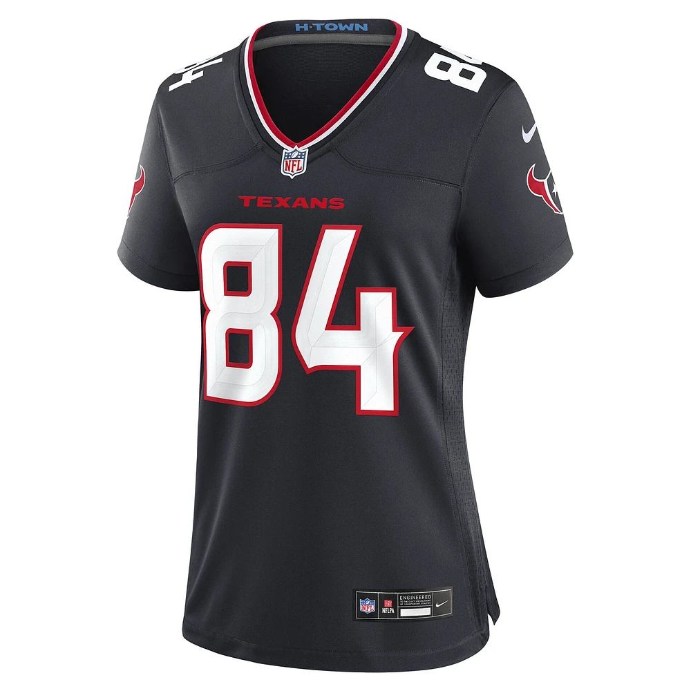 Women's Nike Justin Watson  Navy Houston Texans Team Game Jersey