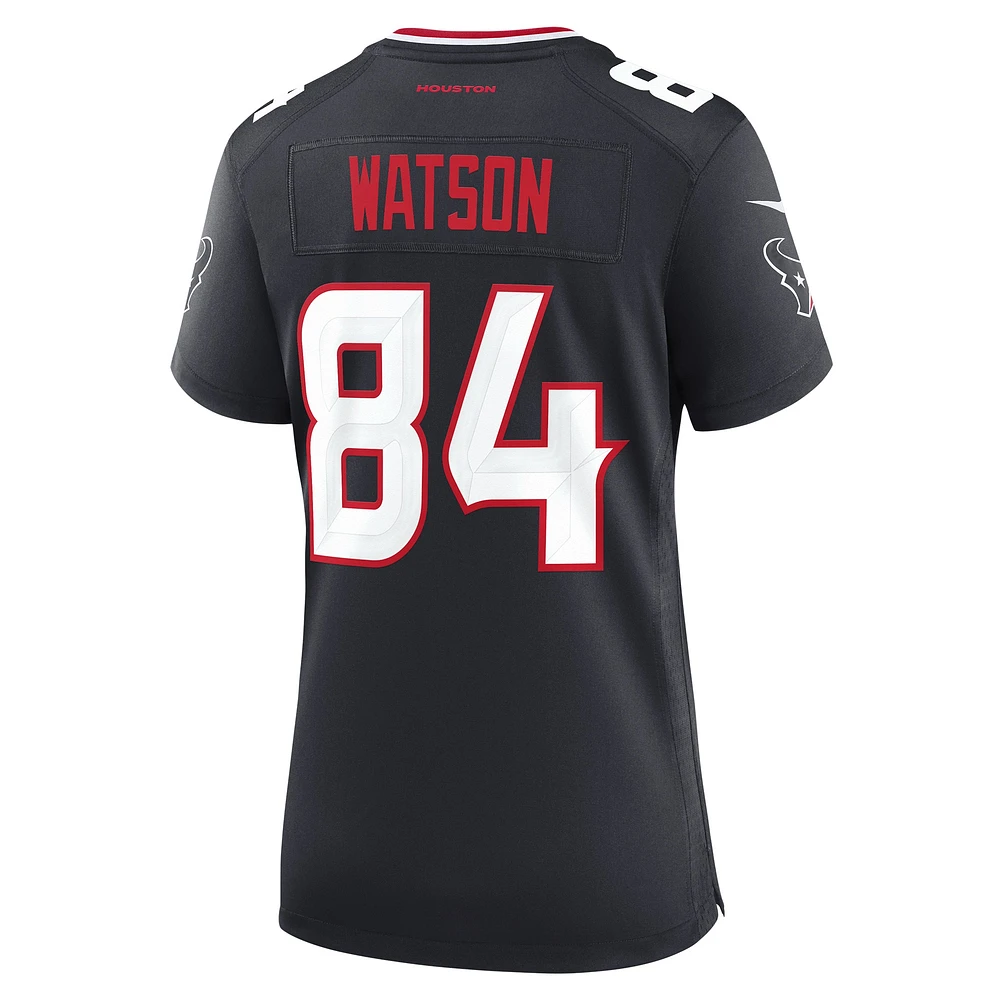 Women's Nike Justin Watson  Navy Houston Texans Team Game Jersey