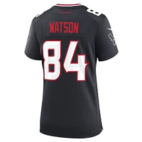 Women's Nike Justin Watson  Navy Houston Texans Team Game Jersey