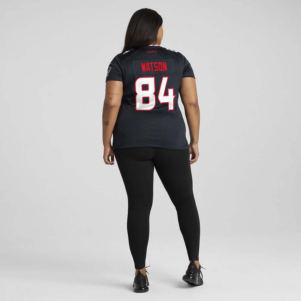 Women's Nike Justin Watson  Navy Houston Texans Team Game Jersey