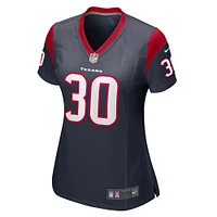 Maillot de match l'équipe des Houston Texans Nike Ka'Dar Hollman pour femme, bleu marine