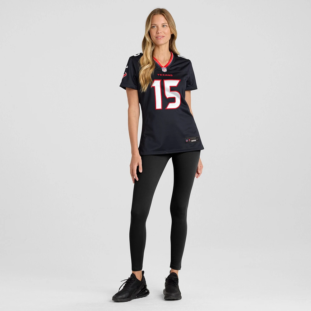 Maillot de match Nike Ka'imi Fairbairn bleu marine pour femme des Houston Texans