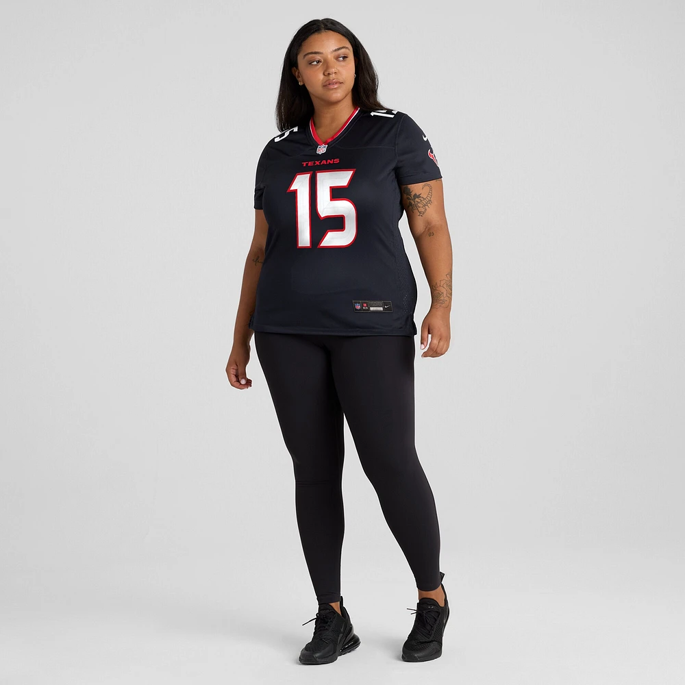 Maillot de match Nike Ka'imi Fairbairn bleu marine pour femme des Houston Texans