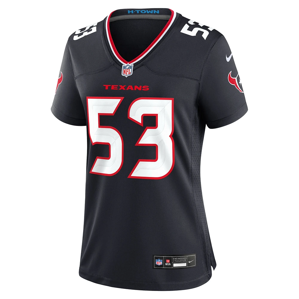 Maillot de match Nike Kendrick Green Navy Houston Texans pour femme