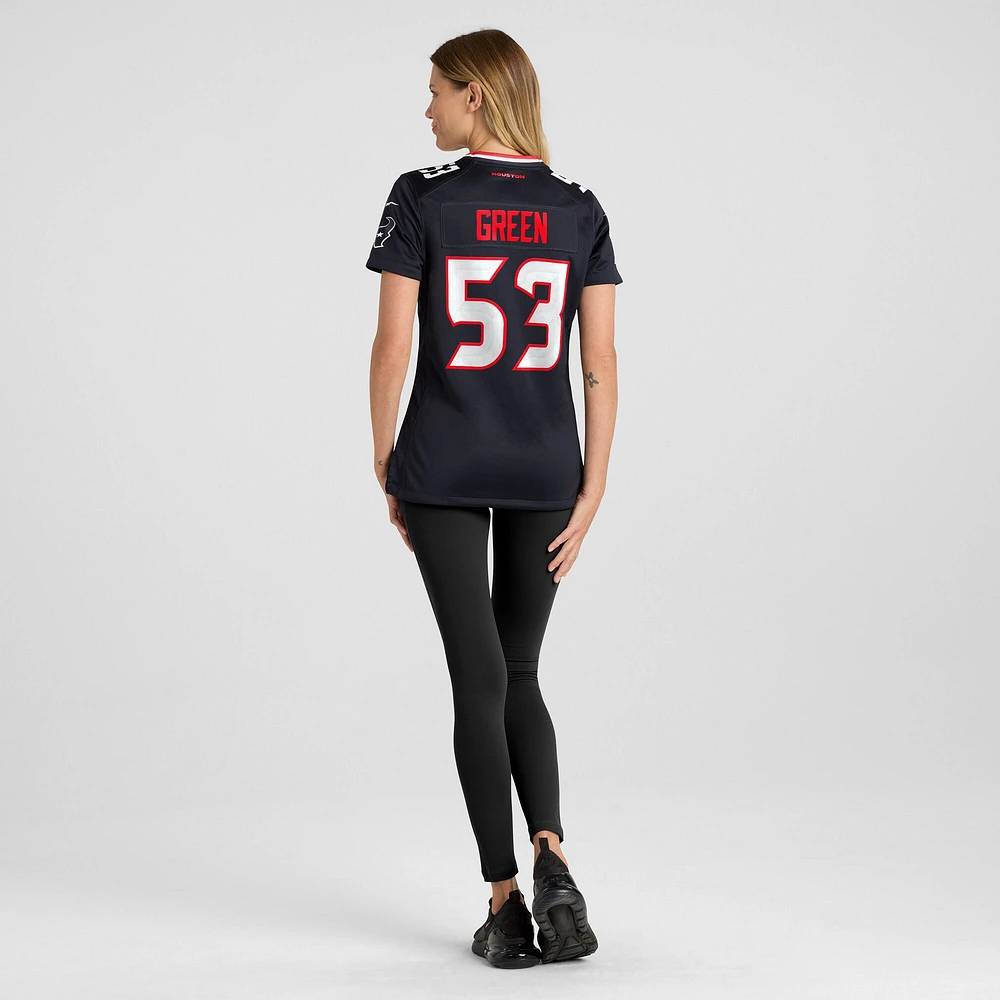 Women's Nike Kendrick Green  Navy Houston Texans Team Game Jersey