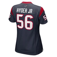 Maillot de match Nike Kerry Hyder Jr. pour femme, bleu marine, Houston Texans