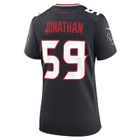Women's Nike Kingsley Jonathan  Navy Houston Texans Team Game Jersey