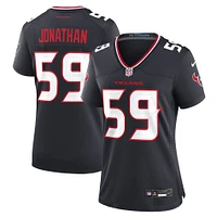 Women's Nike Kingsley Jonathan  Navy Houston Texans Team Game Jersey