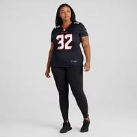 Maillot de match l'équipe Nike des Houston Texans Jr. pour femme, bleu marine, Lonnie Johnson