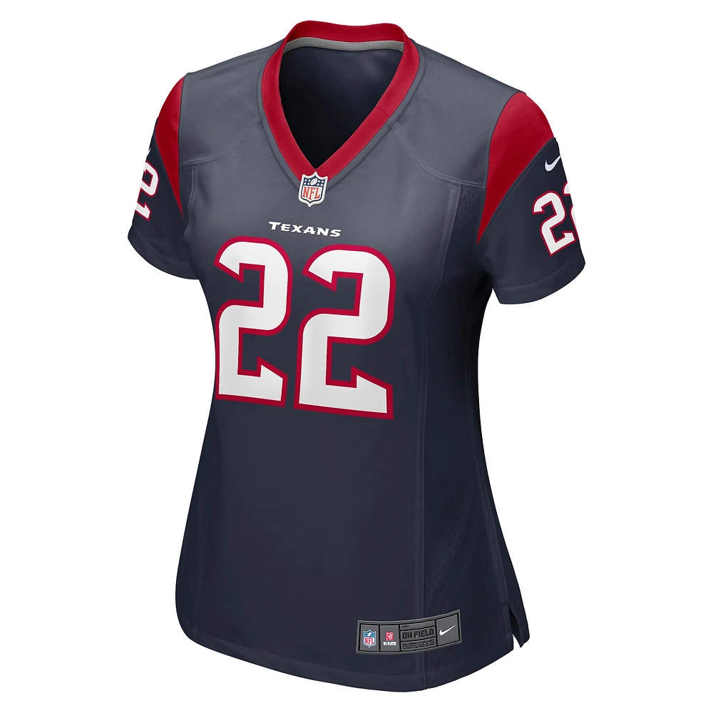 Maillot de joueur des Houston Texans Nike Mike Boone pour femme, bleu marine