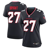 Maillot de match Nike Myles Bryant bleu marine pour femme des Houston Texans