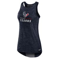 Women's Nike Navy Houston Texans High Neck Performance Tank Top