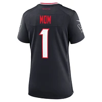 Maillot Nike bleu marine Houston Texans #1 Mom Game pour femme