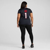 Maillot Nike bleu marine Houston Texans #1 Mom Game pour femme