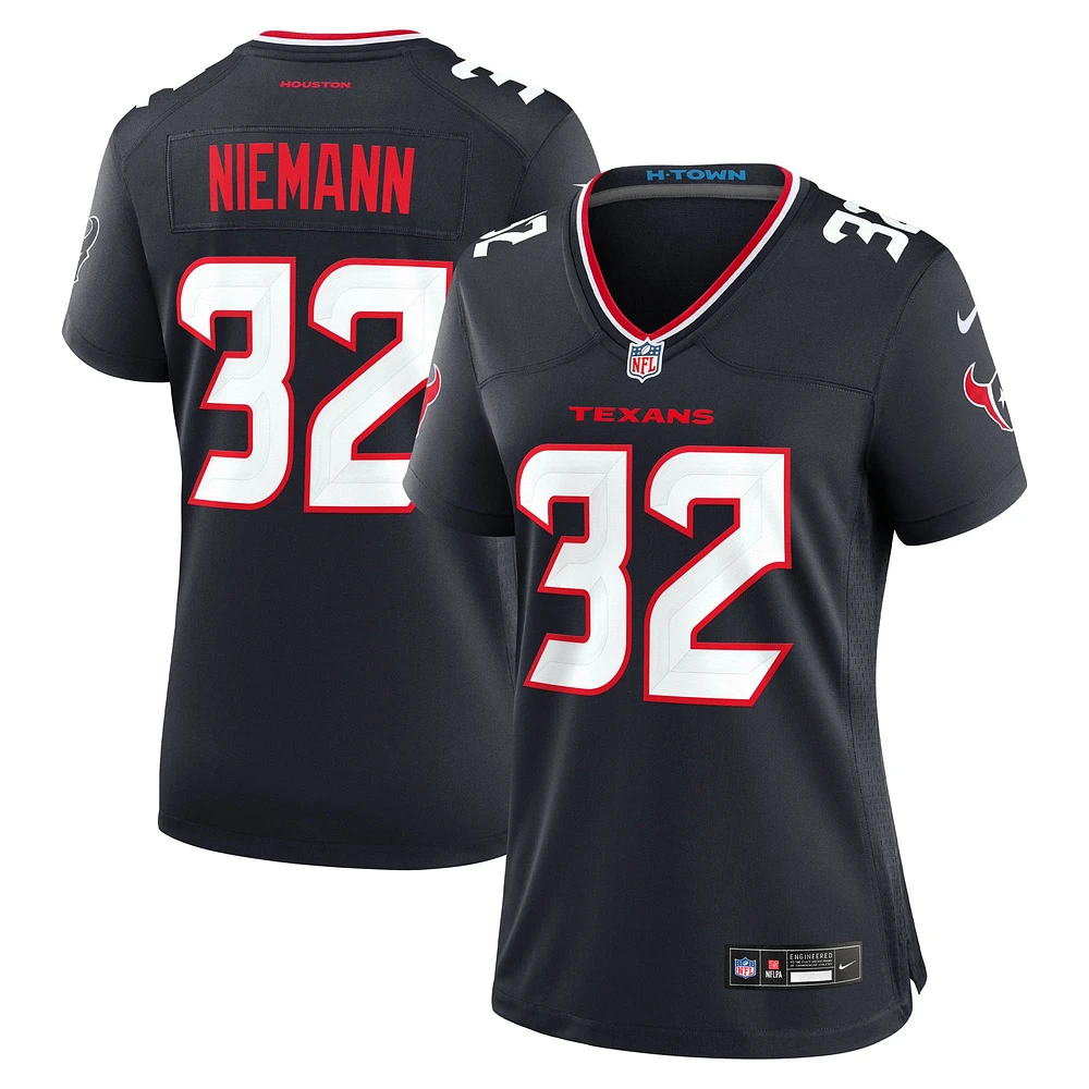 Women's Nike Nick Niemann Navy Houston Texans Team Game Jersey