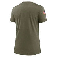 Women's Nike Olive Houston Texans Salute To Service Legend T-Shirt