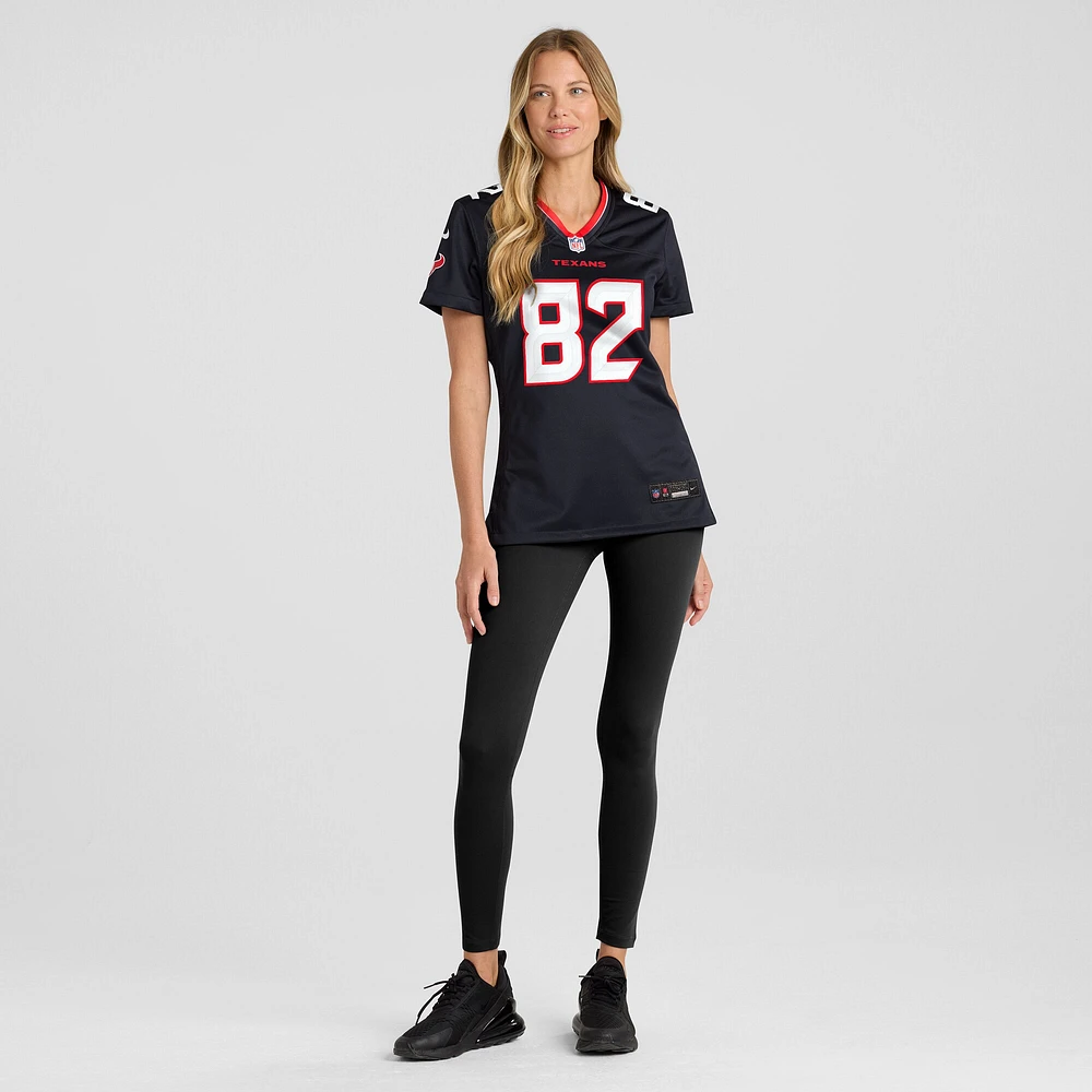 Maillot de match l'équipe Nike des Houston Texans Steven Sims pour femme, bleu marine